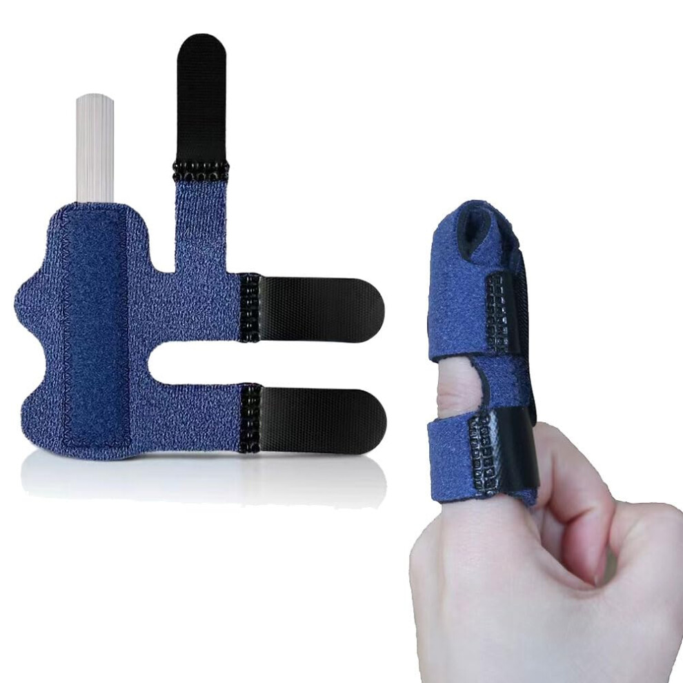 Trigger Finger Splint 2PCS Adjustable Aluminum Finger Brace for Arthritis Pain Relief and Support