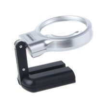 Handheld Reading Magnifier with LED Light, 3X Clear Magnification for Books and Crafts