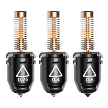 3 STKS Duurzaamheid 3D-printersproeiers 0,25 mm 0,4 mm 0,6 mm