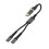 Multipurpose Type C Adapter Efficient Power-usb to 2 typec 1
