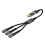 Schneller USB-Adapter Typ C mit geflochtenem-USB auf 3 Typc 1