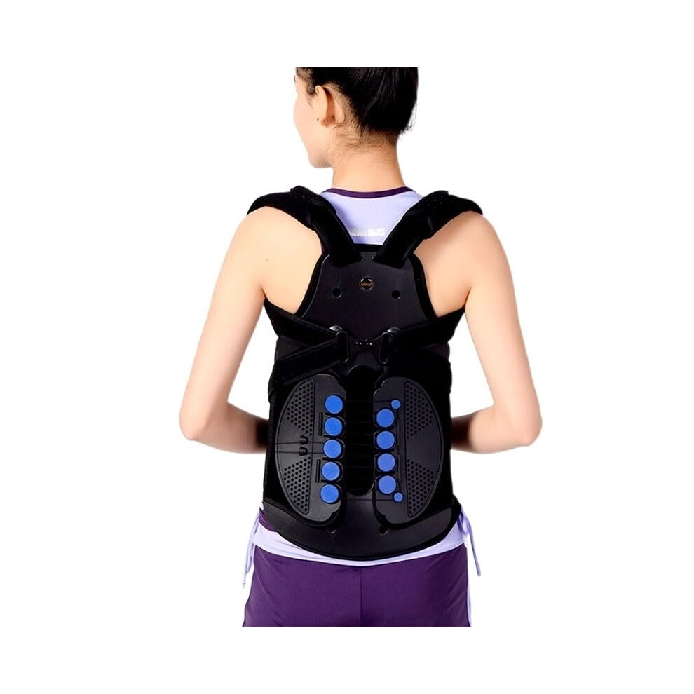 Black Adjustable Posture Corrector Back Brace 2XL For Back Pain Relief And Lumbar Support