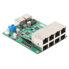 10 Port Gigabit Switches 8 PoE Port 48V Power Over-With POE