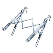 Aluminium dubbele modus opvouwbare stuurwiellaptophouder-Zilver