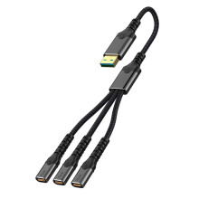 USB Splitter Type C to 2/3 Type C Female Adapters,-1 to 3typec