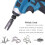 5 PCS Power Wing Nut Driver Set with 1/4 Inch Hex Shank Slot Wing Nuts Drill Bit Socket Wrenches Tools Set for Panel 5