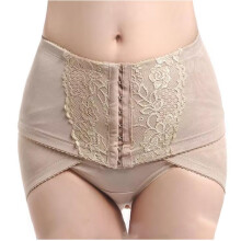 Pelvic Correction Belt for Women XXLarge Beige, Postpartum Recovery Support with Breathable Lace and Adjustable Fit