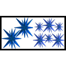 42 Inch Navy Starburst Foil Balloons Set Large Durable Foil Star Decoration for Party Events
