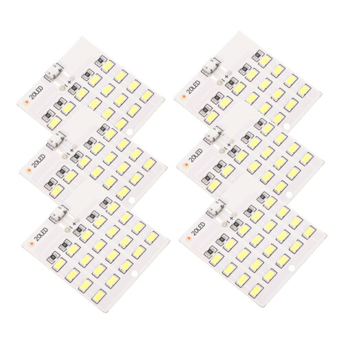6pcs USB LED Light Panel for Car Interior and Camping,  Brightness MultiScene Illumination