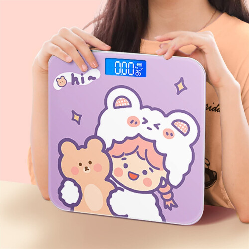 Digital Bathroom Scale Rechargeable Body Weight Scale with Backlit LCD Display and Precise Sensor Accuracy 1