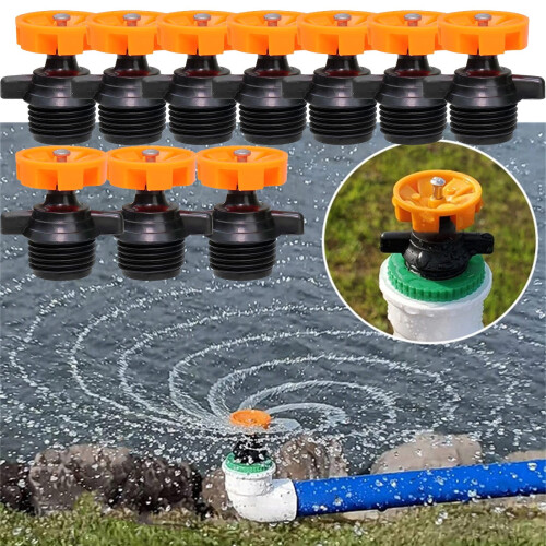 Grøn sprinklervandingsdyse til udsalg, 10 orange dyser x 10 1