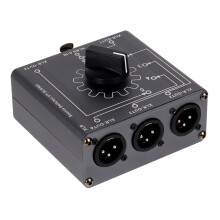 Compact 6,5 mm XLR Sound Routing Selector Sound Switcher Box