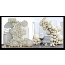 White Balloon Garland Kit 142pcs Pearl White Mixed Size Set for Wedding Party Decoration