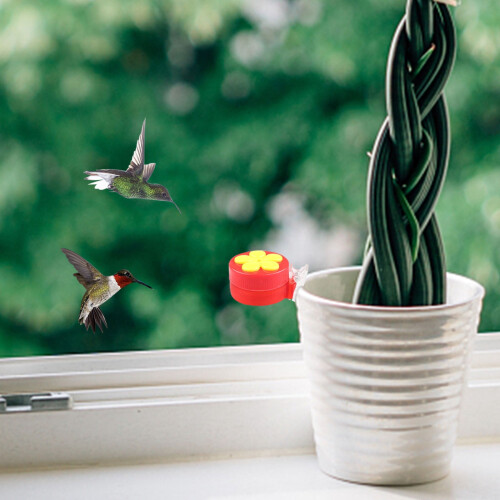 Jacenvly Mini Clip Hummingbird Feeder 5 pcs 1