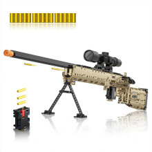 M24 Sniper Rifle Building Blocks 1:1 Scale Shootable Gun Kit 1380 Pieces Tactical Model for Adults Collectors
