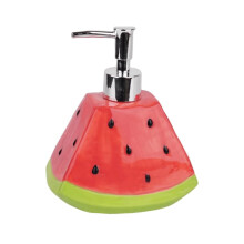 Ceramic Soap Dispenser for Bathroom and Kitchen, Refillable Hand Pump with Easy Clean Body and Neutral Style