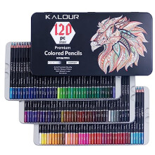 120 Colored Pencils Set for Adults and Artists, Smooth Blending, Easy Sharpen Basswood, Numbered Colors
