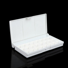 Watercolor Palette Box 24 Wells Empty Paint Tray for Artists, Easy Clean and Organized Color Mixing