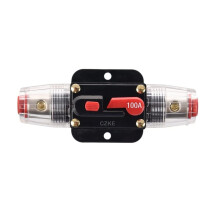 100A Inline Circuit Breaker 12V 24V DC Manual Reset for Car Audio and Battery Charger Water Resistant
