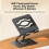 Portable Foldable Tablets Stand With Adjustable Height-Silver 7