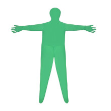Dehnbarer Body, grüner Anzug, unsichtbarer Effekt, enger-Grün XL