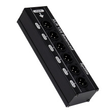 Compact 1 tot 6 XLR gebalanceerde geluidssplitter met
