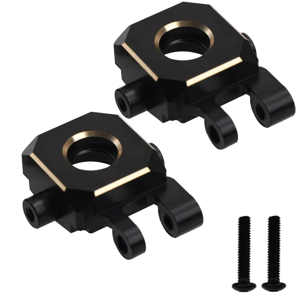 Brass Steering Knuckles Cnc Precision Upgrade For Trx4m 1/18 Rc Crawler Defender Bronco Coated Black 9330225629610