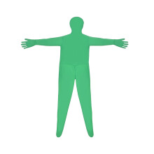 Leichte Green-Screen-Anzug Chromakey Cosplay-Kostüme für-Grün M