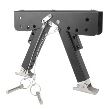Adjustable Heavy Duty Steel RV Step Stabilizer for Camper, Anti‑Shake Foldable Support Stand