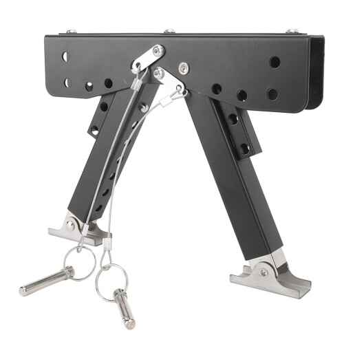 Adjustable Heavy Duty Steel RV Step Stabilizer for Camper, Anti‑Shake Foldable Support Stand