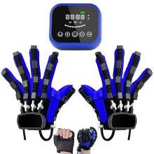 Rehabilitation Robot Gloves for Stroke Recovery, Pneumatic Hand Therapy with Mirror Motion Sync, Left and Right Hands L