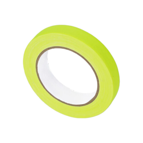 Bande fluorescente professionnelle-jaune fluorescent 12mmx23M