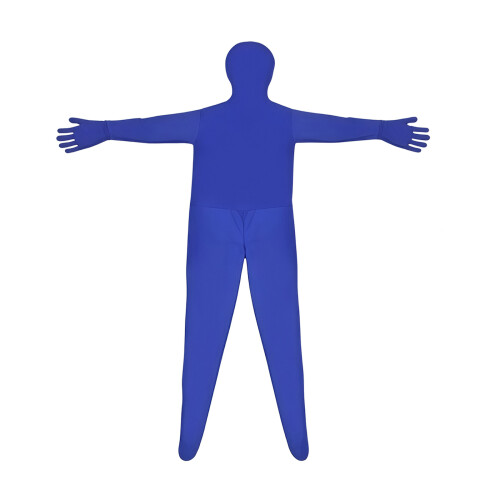 Body complet en polyester avec écran vert pour effet-Bleu L