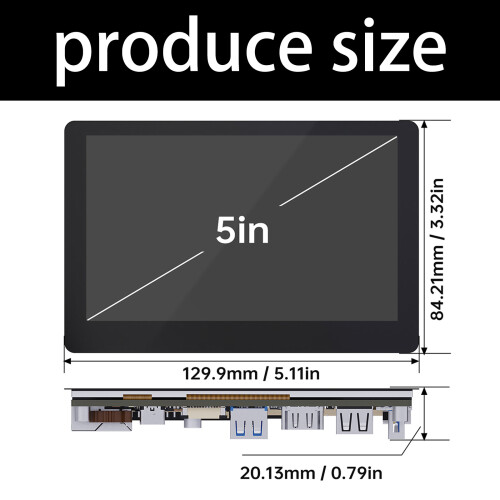 5-Zoll-IPS-Display für Pad5 V2 3D-Drucker mit schneller 1