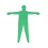 Combinaison adulte écran vert Body complet combinaison-Vert M 1