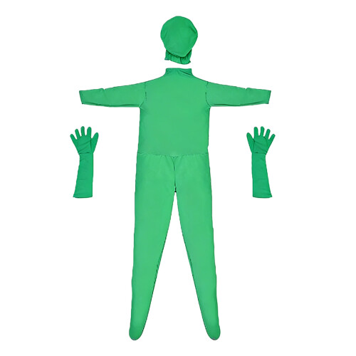 Body complet en polyester avec écran vert pour effet-Vert XL