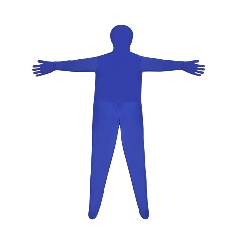 Body complet écran vert Body Polyester pour vidéo effet-Bleu M