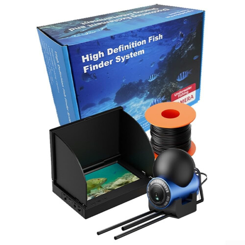 Underwater Fishing Camera with 20m Cable, DaylightReadable IPS Display and Infrared LowLight Viewing