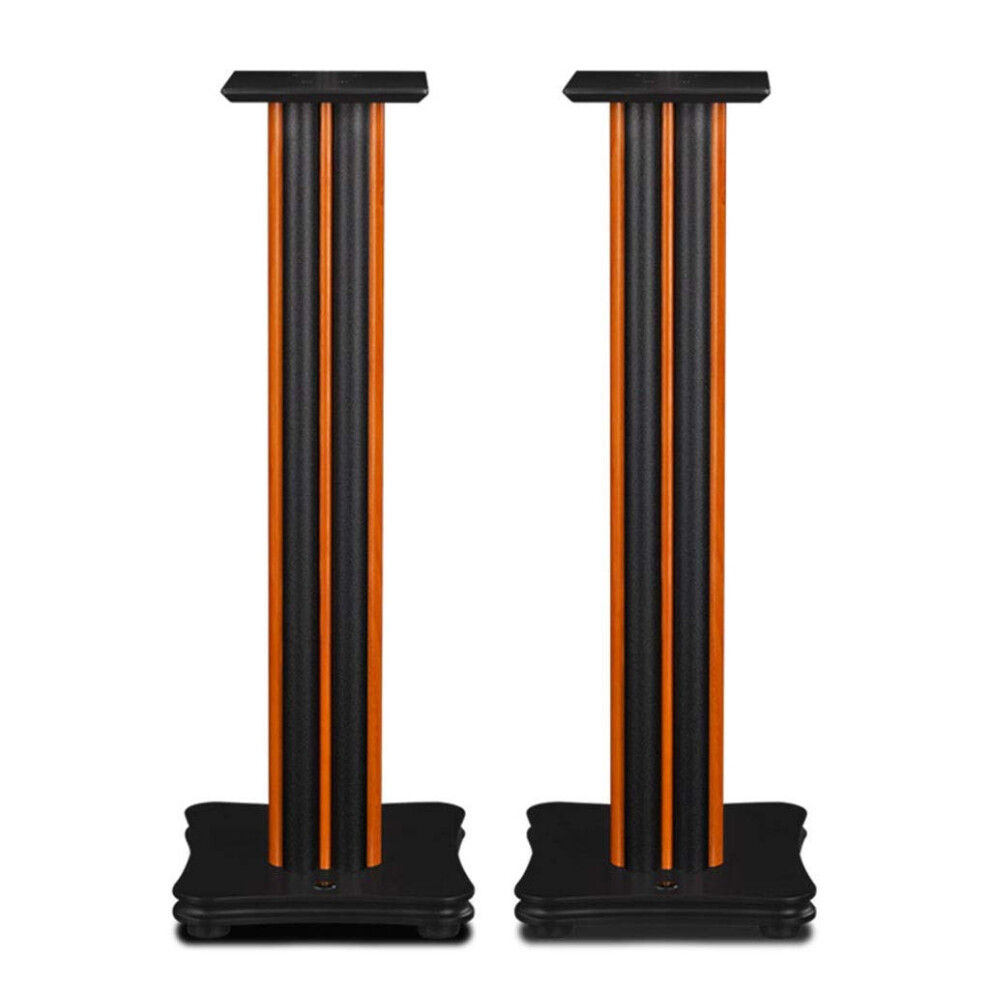 Speaker Stand Pair 71.6Cm Mdf Floor Speaker Stands For Home Theater Surround Sound, Improved Sound Clarity Brown 9073542246633