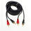 Verstärker-Soundkabel, 2 Stecker auf 2 Stecker,-4 2