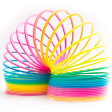 7 Inch Jumbo Rainbow Magic Spring Toy for Kids Party Favor – Colorful Stretch and Slink Motion