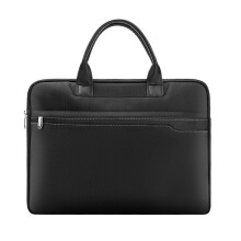 Waterproof Canvas Business Briefcase with Large Capacity Multi Pocket Organizer for Office