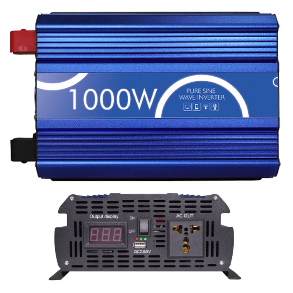 3000W Pure Sine Wave Power Inverter 12V 24V To 110V 220V With Lcd Display And Smart Protection For Car Rv 9330225584735