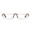 Lightweight Rectangular Computer Reading Glasses for Men and Women Brown Metal Frame +1.5 Clear Lenses 2