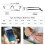 Lightweight Rectangular Reading Glasses 1.5 Strength for Men and Women, Blue Frame Blue Light Blocking Readers for Work 4