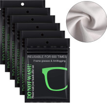 Anti Fog Cloth and Wipes Reusable Nano LongLasting Defog for Glasses Goggles Helmet Lens 6 Pack