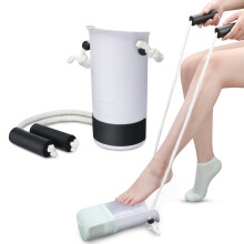 Sock Aid Device with Nonslip Foam Grip, Adjustable Rope, No Bending Helper for Elderly and Pregnant