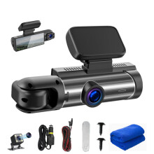 Dual Dash Cam Front and Rear, 1080p Car Dash Camera, Night Vision, Parking Monitor, Loop Recording