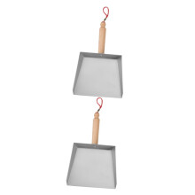 2pcs Stainless Steel Dustpan Set, Mini RustResistant Metal Dustpan for Tabletop and Desk Cleaning, Silver