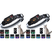 2X Cat Collar,Lighted Cat Collars for Night,Rechargeable Waterproof LED Cat Collar with Remote,Dog Lights